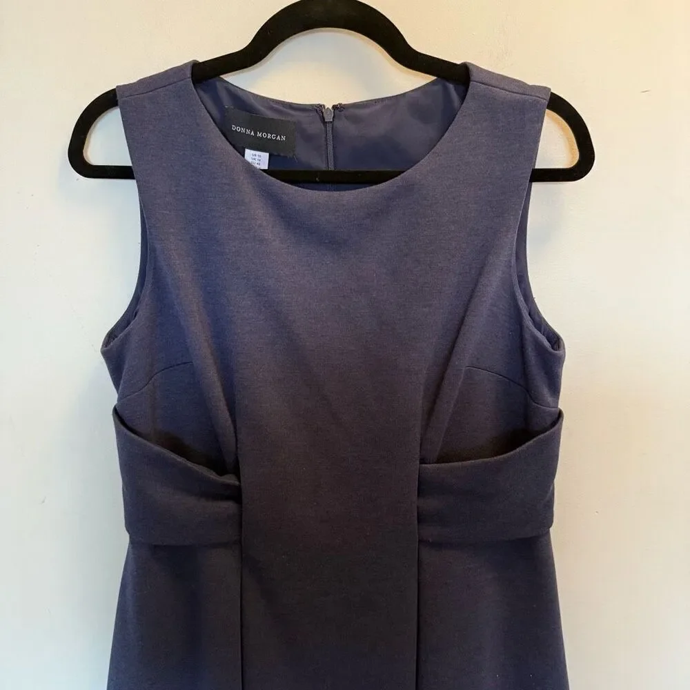 Donna Morgan fit and flare navy work dress size 10